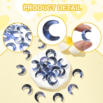 20Pcs Gradient Color Handmade Lampwork Beads LAMP-FS0001-18F-1