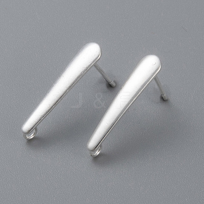304 Stainless Steel Stud Earring Findings X-STAS-H436-22S-A-1