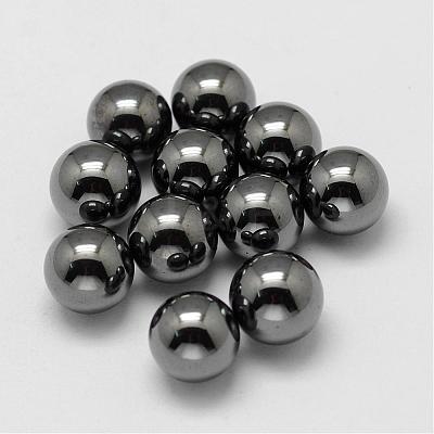 Non-magnetic Synthetic Hematite Beads G-P162-01-8mm-1