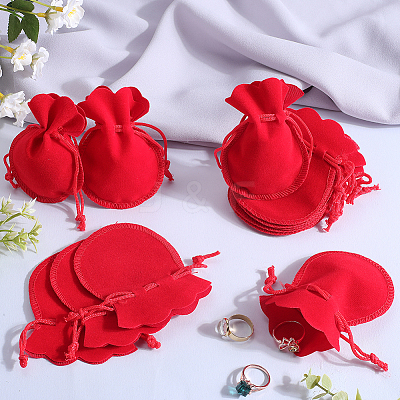 20Pcs Gourd Velvet Drawstring Bags TP-BBC0001-07A-01-1