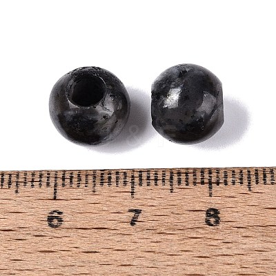 Natural Larvikite European Beads G-Q607-02T-1
