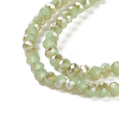 Electroplate Glass Beads Strands EGLA-A034-J4mm-K02-1