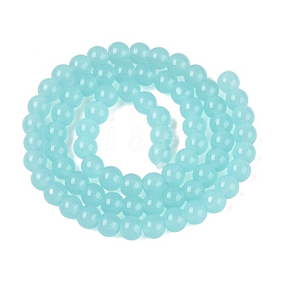 Imitation Jade Glass Beads Strands LS-GLAA-T032-J6mm-06-1