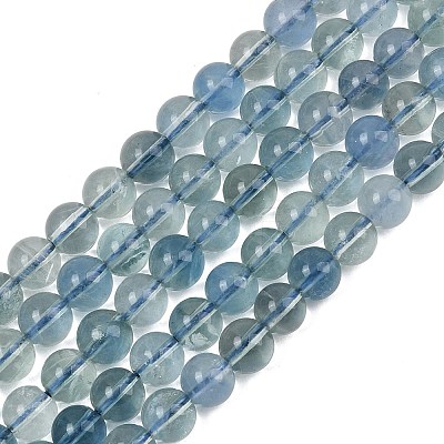 Natural Blue Fluorite Beads Strands GG-CBAF158-6mm-1