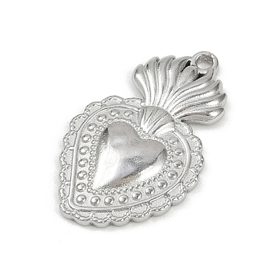 304 Stainless Steel Pendants STAS-P390-02D-P-1