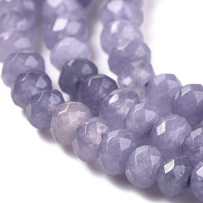 Dyed Natural Malaysia Jade Rondelle Beads Strands G-E316-2x4mm-33-1