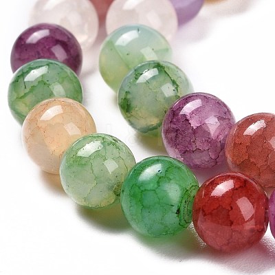 Crackle Glass Beads Strands GLAA-F098-05C-03-1