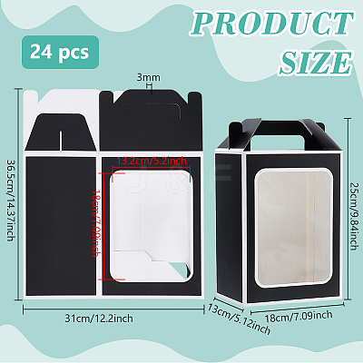 Folding Paper Gift Bags ABAG-WH0045-44B-1