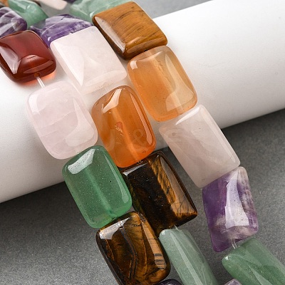 Natural Mixed Gemstone Beads Strands G-S386-A01-1