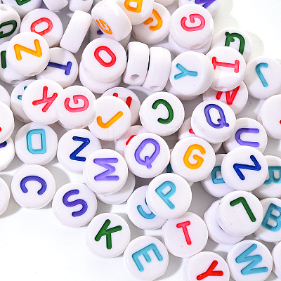 Opaque White Acrylic Beads SACR-YW0001-23A-1