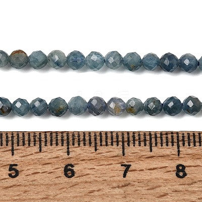 Natural Kyanite/Cyanite/Disthene Beads Strands G-G259-D04-3mm-1