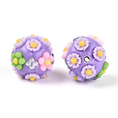 Handmade Polymer Clay Beads CLAY-N015-08-1