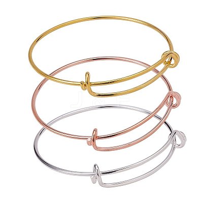 Adjustable Brass Bangles Making BJEW-BC0002-03-1