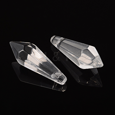Faceted Glass Pendants X-GD14x37mmC01-1