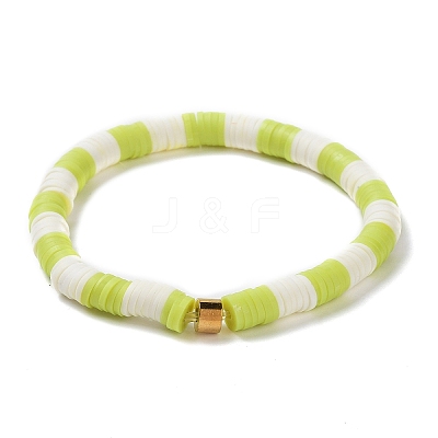 Handmade Polymer Clay Heishi Beads Stretch Bracelets Sets BJEW-JB05902-03-1