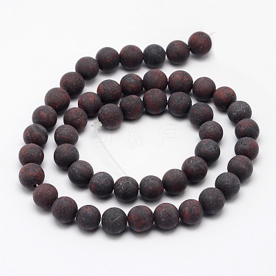 Natural Brecciated Jasper Beads Strands G-D690-6mm-1