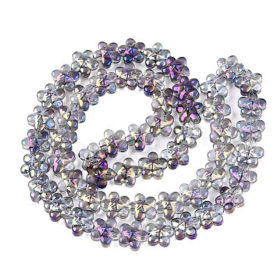 Electroplate Glass Beads Strands EGLA-T028-02L-1