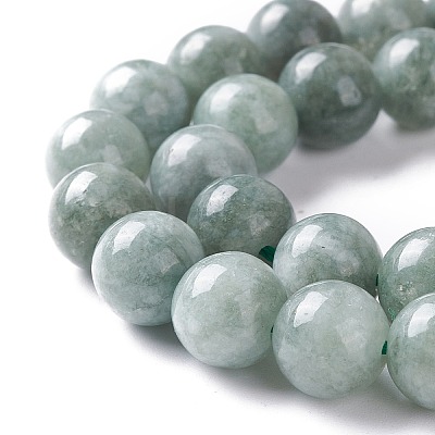 Natural White Jade Imitation Burmese Jade Beads Strands X-G-I299-F09-8mm-1