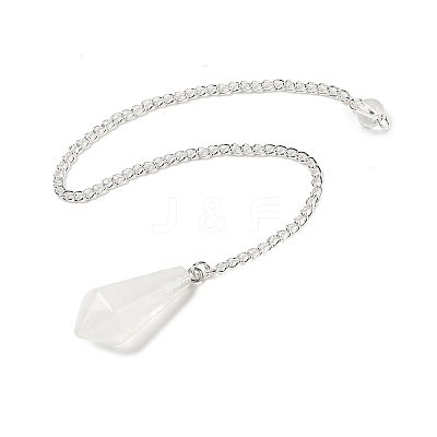 Natural Quartz Crystal Cone Pointed Dowsing Pendulums G-A249-02S-10-1