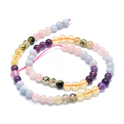 Natural Mixed Gemstone Beads Strands G-E576-07A-1