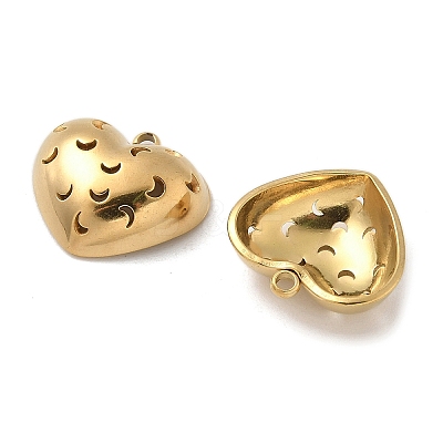 304 Stainless Steel Pendants STAS-D127-03G-1