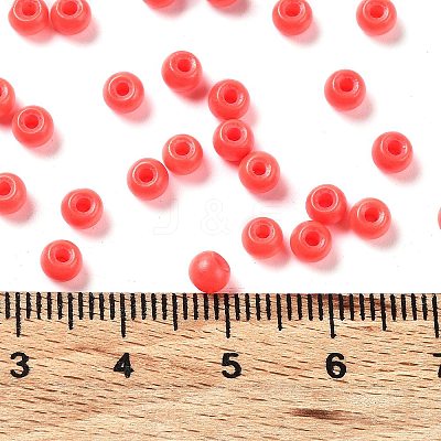 Baking Paint Glass Seed Beads SEED-H002-I-B513-1