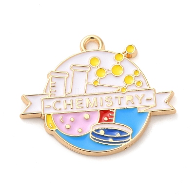 Alloy Enamel Pendants ENAM-R146-03A-1