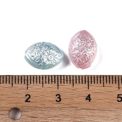 Plating Acrylic Beads OACR-S135-03-1