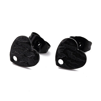 304 Stainless Steel Stud Earring Findings Ion Plating(IP) STAS-I183-05A-EB-1