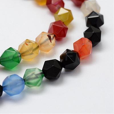 Natural Agate Beads Strands G-K184-04F-1