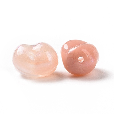 Opaque Acrylic Beads OACR-E015-08F-1