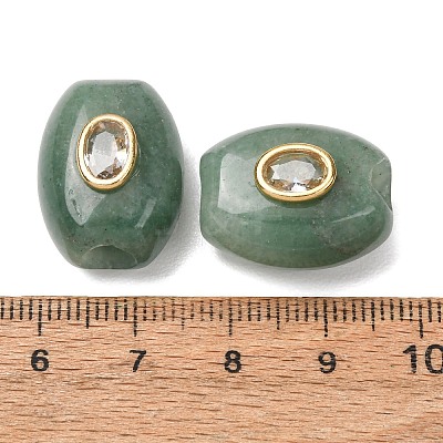 Natural Green Aventurine European Beads GG-CBA9389-01H-1