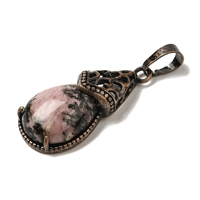 Natural Rhodonite Pendants G-H065-01R-21-1