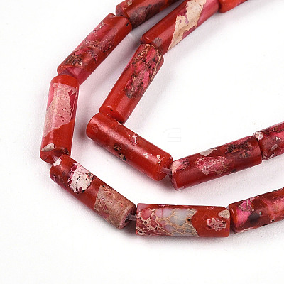 Synthetic Imperial Jasper Beads Strands G-S322-002C-1-1