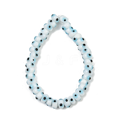 Handmade Evil Eye Lampwork Beads Strands LAMP-A007-02A-02-1