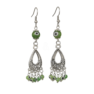 Alloy Teardrop Chandelier Earrings EJEW-JE05382-1