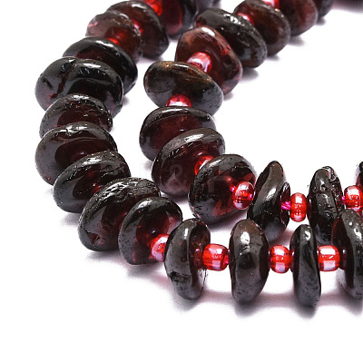 Natural Garnet Beads Strands G-E569-J04-1