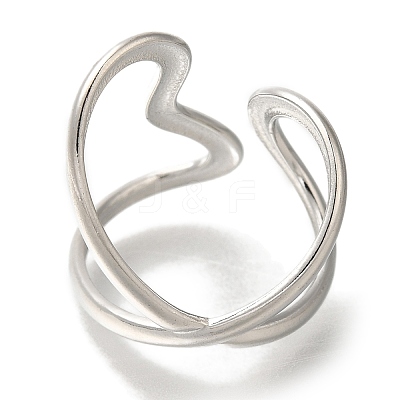 304 Stainless Steel Cuff Rings X-RJEW-Z074-21P-1