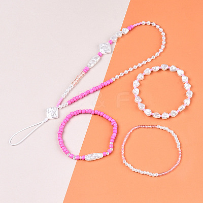 DIY 10 Style ABS & Acrylic Beads Jewelry Making Finding Kit DIY-N0012-05K-1
