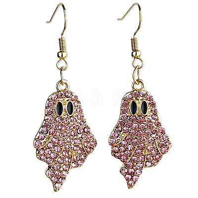 Halloween Alloy Enamel Dangle Earrings FS-WGA3DAC-04-1