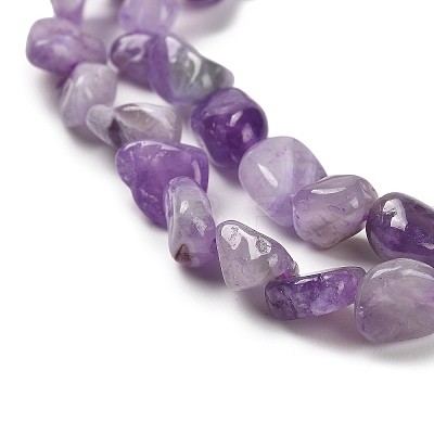 Natural Lavender Amethyst Beads Strands G-P497-01E-17-1