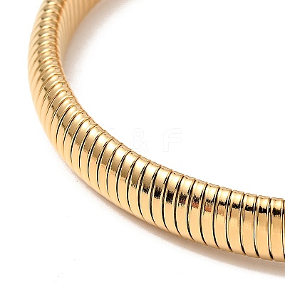 Ion Plating(IP) 304 Stainless Steel Stretch Flat Snake Chain Bracelet with Magnetic Clasp for Men Women BJEW-E009-12G-02-1