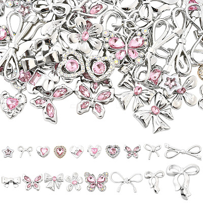 72Pcs 18 Styles Resin Rhinestone Cabochons FIND-SP0004-44-1