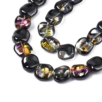 Electroplate Glass Beads Strand EGLA-S188-21-C01-1