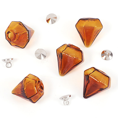 DIY Diamond Glass Bottles Pendants Making Kits DIY-TA0012-40E-1