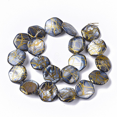 Drawbench Freshwater Shell Beads Strands X-SHEL-T014-013B-1