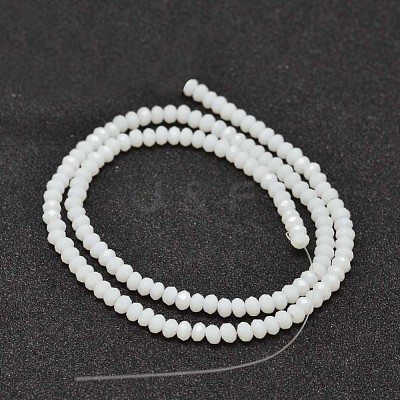 Faceted Rondelle Glass Beads Strands X-GLAA-I033-3mm-03-1