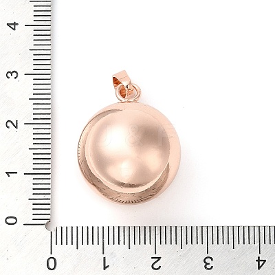 Rack Plating Brass Bell Pendants KK-I682-01A-RG-1