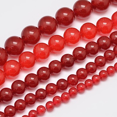 Natural & Dyed Malaysia Jade Bead Strands G-A146-14mm-A02-1