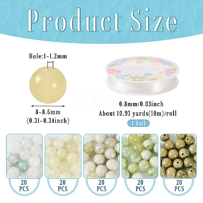 DIY Stretch Bracelet Making Kit DIY-TA0006-25-1